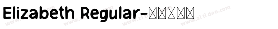Elizabeth Regular字体转换